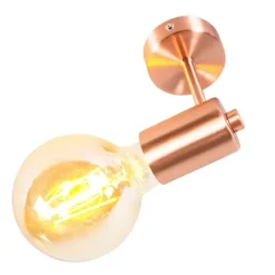 Art deco wandlamp koper kantelbaar - Facil