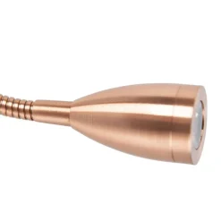 Art deco wandlamp koper met zwarte kap - Brescia