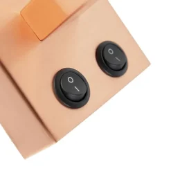 Art deco wandlamp koper met witte kap - Brescia