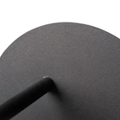 Art Deco wandlamp zwart en smoke glas - Flore