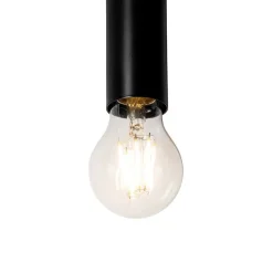 Art Deco wandlamp zwart 2-lichts - Tubi