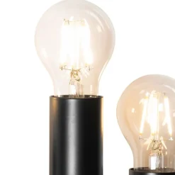 Art Deco wandlamp zwart 6-lichts - Tubi