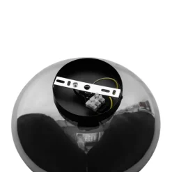 Art Deco wandlamp zwart met smoke glas - Ayesha