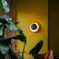 Art Deco wandlamp zwart met goud - Emilienne