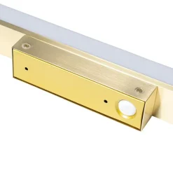 Badkamer wandlamp messing 62 cm incl. LED IP44 - Cascada