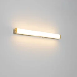 Badkamer wandlamp messing 62 cm incl. LED IP44 - Cascada