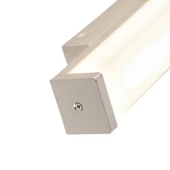 Badkamer wandlamp staal 32 cm incl. LED IP44 - Cascada