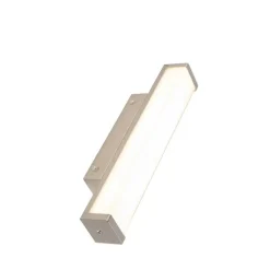 Badkamer wandlamp staal 32 cm incl. LED IP44 - Cascada