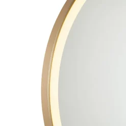 Badkamerspiegel goud 70 cm incl. LED met touch dimmer - Miral
