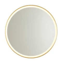 Badkamerspiegel goud 70 cm incl. LED met touch dimmer - Miral