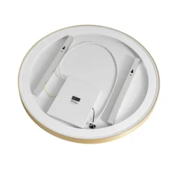 Badkamerspiegel goud 70 cm incl. LED met touch dimmer - Miral