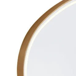 Badkamerspiegel goud incl. LED met touch dimmer ovaal - Miral