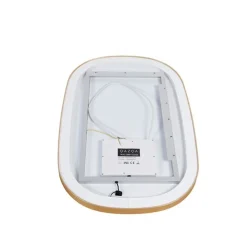 Badkamerspiegel goud incl. LED met touch dimmer ovaal - Miral