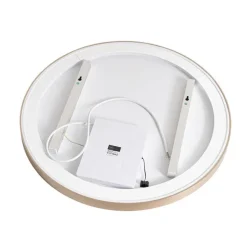 Badkamerspiegel rosé goud 70 cm incl. LED met touch dimmer - Miral