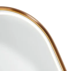 Badkamerspiegel rosé goud incl. LED en touch dimmer - Geraldien