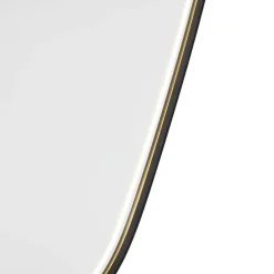 Badkamerspiegel zwart incl. LED met touch dimmer ovaal - Miral