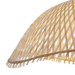 Bohemian hanglamp zwart met bamboe - Lily