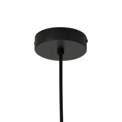 Bohemian hanglamp zwart met bamboe - Lily