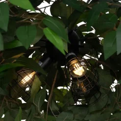 Bohemian plafondlamp groen 3-lichts - Leavy