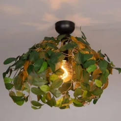 Bohemian plafondlamp groen - Leavy