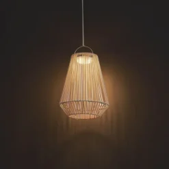 Bohemian tafellamp beige incl. LED 3-staps dimbaar IP54 solar oplaadbaar - Duca