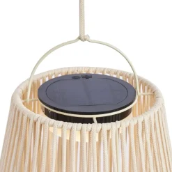 Bohemian tafellamp beige incl. LED 3-staps dimbaar IP54 solar oplaadbaar - Duca