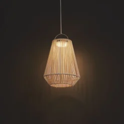 Bohemian tafellamp beige incl. LED 3-staps dimbaar IP54 solar oplaadbaar - Duca