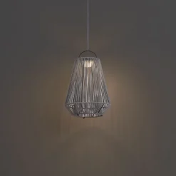 Bohemian tafellamp grijs incl. LED 3-staps dimbaar IP54 solar oplaadbaar - Duca