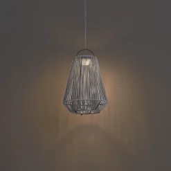 Bohemian tafellamp grijs incl. LED 3-staps dimbaar IP54 solar oplaadbaar - Duca