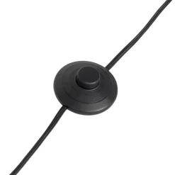 Booglamp brons met marmer en amber glas 3-lichts - Nina