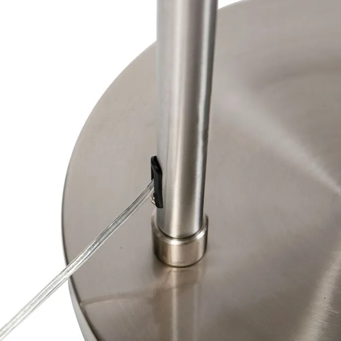 Booglamp staal met gele kap 35/35/20 - XL