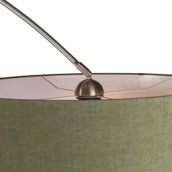 Booglamp staal mosgroene kap 50/50/25 - XL