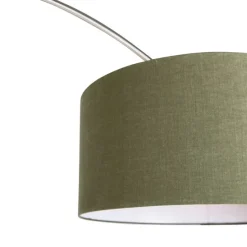 Booglamp staal mosgroene kap 50/50/25 - XL