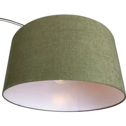 Booglamp staal mosgroene kap 50/50/25 - XL