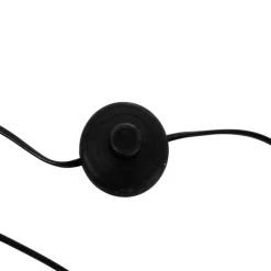 Booglamp staal stoffen kap wit 50 cm - XXL