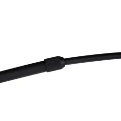 Booglamp zwart velours kap blauw met goud 50 cm - XXL