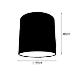 Boucle lampenkap wit 40/40/40
