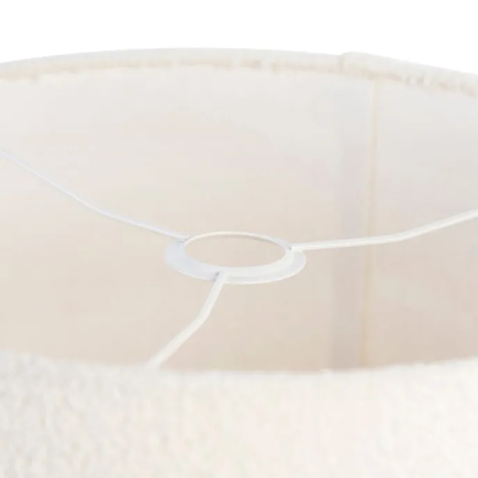 Boucle lampenkap wit 40/40/40