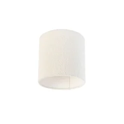 Boucle lampenkap wit 20/20/20