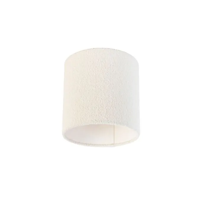 Boucle lampenkap wit 20/20/20