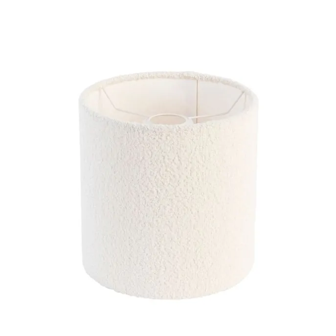 Boucle lampenkap wit 20/20/20