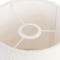 Boucle lampenkap wit 20/20/20