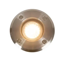 Buiten grondspot staal 11cm IP67 - Basic Round