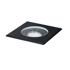 Buiten grondspot zwart vierkant verstelbaar IP65 - Delux