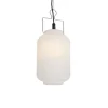 Buiten hanglamp wit 20 cm met stekker IP44 - Pion