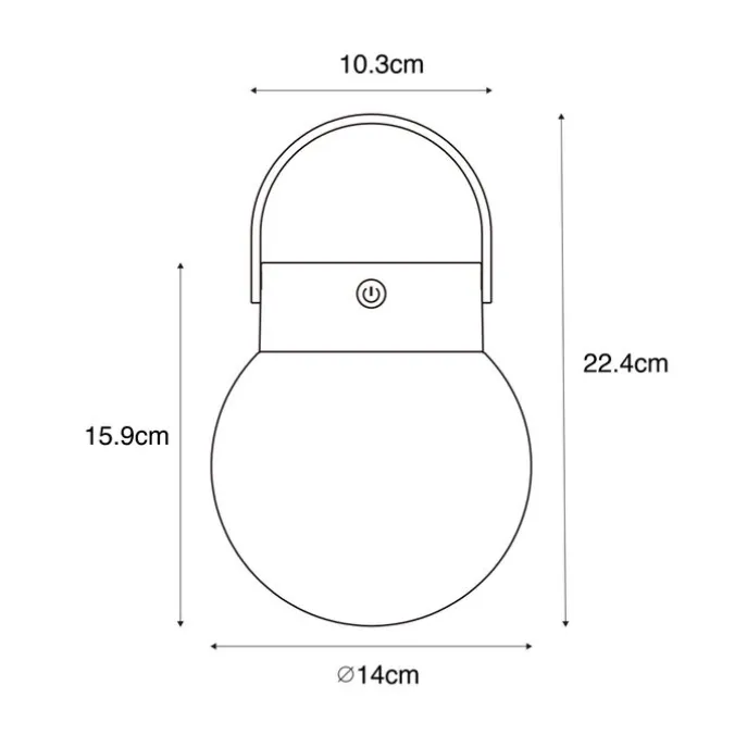 Buiten hanglamp zwart incl. LED 3-staps dimbaar solar - Cornelia