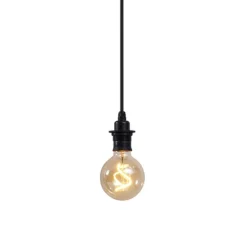 Buiten hanglamp zwart IP44 - Cava