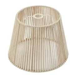 Buiten lampenkap met beige touw IP54 40/28/30