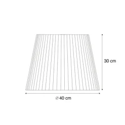 Buiten lampenkap met groen touw IP54 40/28/30