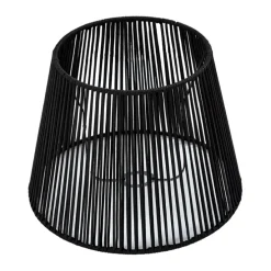 Buiten lampenkap met zwart touw IP54 40/28/30